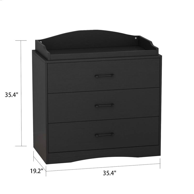 Timechee 35.4"W 35.4"H Changing Table Dresser On Sale Bed Bath